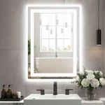 24"X32" Smart Anti-fog Led Bathroom Mirror With Lights And Front & Backlit. Fixed Price $104.80.