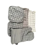 Koroda 6-PIECE Kitchen Set Heat Resistant Silicone Oven Mitts Potholders Towels. Fixed Price $16.00.
