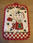 1998 Pillsbury Doughboy Warm Greetings Christmas Pot Holder. Fixed Price $18.00.