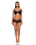 Set Lingerie Black Sheer Spandex Private Party Glitter Mesh Bralette Boy. Fixed Price $36.77.