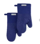 Asteroid Silicone Grip Cobalt Blue Oven Mitt Set (2PACK) Easy Care, Machine Wash. Fixed Price $35.00.