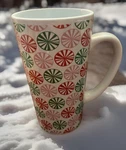 Christmas Multicolored Holiday Peppermint Candies Oversized Coffee/hot Cocoa Mug. Fixed Price $8.49.