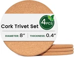 Kitwild High Density Inch Thick Cork Trivets For Hot 4PCS - Round 8". Fixed Price $17.35.