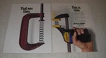 1990 American Tool Quick-grip Bar Clamp Ad That Was Then. This Now.. Fixed Price $19.99.