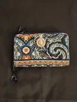 Vera Bradley Wallet Marrakesh Fancy Clasp Zip Around Bi-fold Card Cash Id Holder. Fixed Price $10.85.