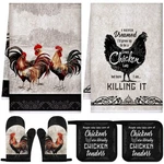 Bencailor 6 Pcs Spring Kitchen Decor Sunflower Pot Holders And Black, Gray. Fixed Price $21.73.