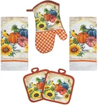 Lobyn Value Packs Oven Mitts And Pot Holders - Kitchen Towels Dish Cloths.... Fixed Price $22.39.