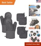 4 Pcs Oven And Pot HOLDERS,500 F High Heat Resistant Kitchen Mitts.... Fixed Price $26.00.