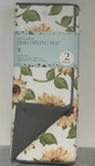 Sultan Linens Kitchen Drying Mats (2) Reversible Sunflowers Gold 16 X 29. Fixed Price $13.95.