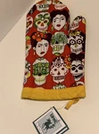 Karma Living Kitchen Cooking Oven Mitt Nwt Ladies Flowers Skulls Lady. Fixed Price $23.75.