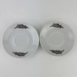 Vintage Kahla Gdr Porcelain Saucer Set 2 Floral Pattern Tea Coffee. Fixed Price $12.90.