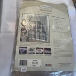 Heritage Lace Floral Trellis 60 X 84 Panel Linen. Fixed Price $22.00.