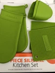 New Cuisinart 6-PIECE Silicone Kitchen Set Green Color. Fixed Price $39.33.