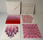 Quotable Cards Blank Greeting Lot (5) Quotes Front With Envelopes. Fixed Price $8.99.