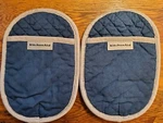 Kitchenaid Asteroid Silicone Grip Blue Pot Holder Set (2-PACK). Fixed Price $5.00.