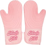 Paris Hilton Oven Mitt Set With Iconic That's Hot Design, Heat Resistant Pot Hol. Fixed Price $16.99.