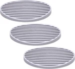 3 Pack Gray Color Oval Shape Silicone Shower Soap Dish Holder Tray. Fixed Price $14.20.
