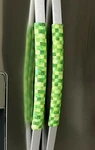 Refrigerator Oven Door Padded Appliance Handle Covers Shades Of Green Set 2. Fixed Price $13.99.