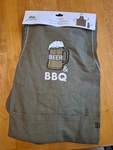 Evergreen Embroidered Beer & Bbq Grilling Apron Oven Mitt Set Brand New. Fixed Price $69.90.