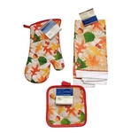 Home Collection Autum Fall Towels Set Oven Mitt Potholders Hand Leaves New. Fixed Price $14.99.