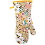 Ulster Weavers Bee Keeper Floral Cotton & Polyester Padded Oven Mitt Gauntlet. Fixed Price $16.00.