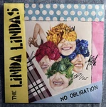 The Lindas - No Obligation Black Vinyl Signed By Band Cover. Fixed Price $67.00.