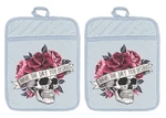 Have The Day You Deserve Skull Kitchen Pot Holder Oven Mitt Linen Towel DZ053DPH. Fixed Price $16.99.