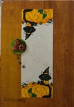Celebrate Halloween Together Black Cat Table Runner 36"LX 13"W Nwt. Fixed Price $34.99.