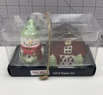 True North Christmas Salt & Pepper Shaker Snowman Barn Farmhouse Decor. Fixed Price $11.21.