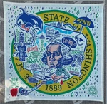 Washington State Kitchen Cotton Towel Primitives By Kathy Lol X28 Tea. Fixed Price $22.00.