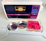 Retro Easy-bake Microwave Oven Toy Working Kitchen Set With Pans & Accessories. Fixed Price $38.95.