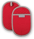 Kitchenaid Asteroid Pot Holder 2-PACK Set, Fire Red, 6.5"X10",. Fixed Price $24.03.