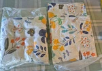 Set Of Floral Chair Cushions Tufted Tie Seat Pads 13X13 Botanical. Fixed Price $18.99.