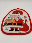 Vintage Kitsch Santa Claus Potholder/hot Pad Kitchen Fare Christmas Nwt Usa 80. Fixed Price $10.00.