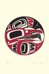 Raven Danny Dennis Art Card Tsimshian Northwest Coast Native No. 3030. Fixed Price $12.95.