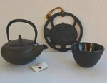Iwachu Tetsubin Cast Iron Trivet Tea Pot Nambu Tekki Kotobuki Morioka Cup Japan. Fixed Price $89.99.