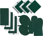Lane Linen Towels And Dishcloths Sets - 16 Pc Kitchen Mitts Pot Holders. Fixed Price $42.92.