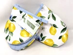 The Spring Shop Mini Oven Mitts Lemons 100% Cotton, 5.5" X 7". Fixed Price $16.99.