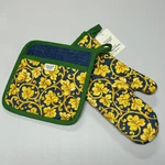 Williams Sonoma Palermo Mitt Potholder Set Tuscan Mediterranean Baroque 6485917. Fixed Price $29.88.
