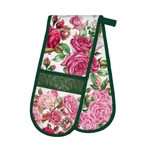 Michel Design Works Royal Rose Cotton Kitchen Double Oven Glove. Fixed Price $23.99.
