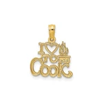 10K Yellow Gold Cooking Pendant Heart Steaming Pot Charm For Women Chefs Unisex. Fixed Price $125.99.