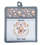 Kay Dee Designs Honey Bee Inspired Embroidered Pocket Mitt 8" X 10" Kitchen Gift. Fixed Price $8.79.