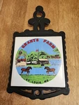 Cast Iron Trivet Grant's Farm St. Louis Mo Souvenir. Fixed Price $29.63.
