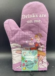 Drinks Are On Me Funny Wine Spilling Drinking Lovers Novelty Kitchen Utensils. Fixed Price $15.00.