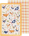 Now Designs Free Range Kitchen Towels Set Of W18XL28IN Premium Cotton Dishtowe. Fixed Price $20.95.