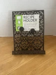 Brownlow Sturdy Metal Recipe Holders, 8 X 10 3/4. Set Of Three- Red & Taupe. Fixed Price $22.50.