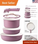 5PCS Pots Pans Set, Nonstick Cookware Detachable Handle,kitchen Essen.... Fixed Price $99.85.