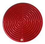 "cerise" Le Creuset 8" Round Silicone Trivet Mat Potholder Hot Pad Jar Gripper. Fixed Price $27.00.