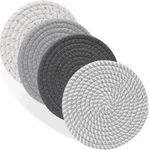 Billbotk 7" Trivets For Dishes, Pots And Pans, 4 Heat Resistant Hot Gray. Fixed Price $13.45.