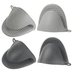4PCS Mini Silicone Oven Mitts For Cooking Baking Gloves Dark Gray Light Grey. Fixed Price $12.28.